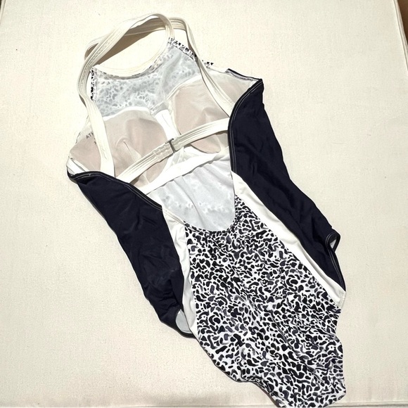 NWT NEW Athleta Zimbabwe Navy Blue White One Piece Bathing Suit Swim Size 36 DD - Picture 7 of 13